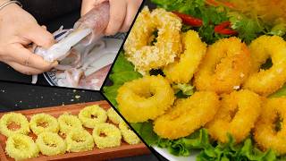 Công thức những MÓN MỰC đơn giản, dễ làm, siêu bắt cơm - Mực Chiên Xù, Mực Ngâm Mắm | Bếp Nhà Giang