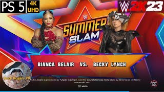 WWE 2K23 - Bianca Belair vs Becky Lynch w. entrance - PS5Share 4K UHD