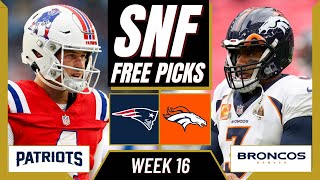 Sunday Night Football Picks (NFL Week 16) SNF PATRIOTS vs. BRONCOS  | SNF Parlay Picks