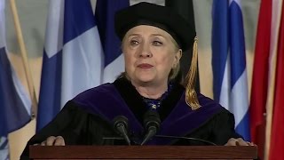 Hillary Clinton talks coping with election loss in commencement address at Wellesley