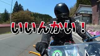 【モトブログ】初心者女性ライダーと峠道月山新道【ホーネット250】【Ninja400】