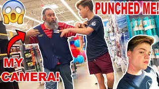 I GOT PUNCHED BY A WALMART EMPLOYEE! *BROKE MY CAMERA*