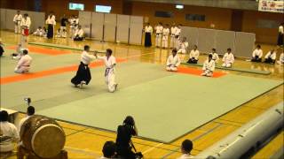 Akira Mitsuhashi Yoshinkan Aikido Soryu　三橋　亮師範代演武　　2014浦安市演武大会