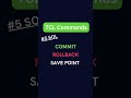 SQL TCL commands #analytics #sql #tcl #ddl #dml #dcl #learnfreesql