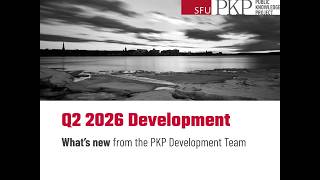 PKP Development News Update webinar May 25 2026