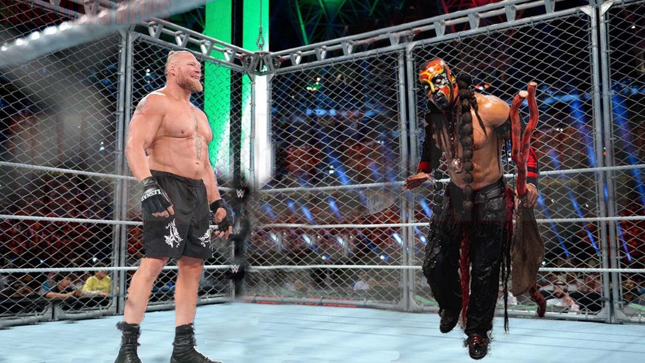 Brock Lesnar Vs Boogeyman Steel Cage Match Wrestling News - YouTube