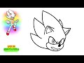 como desenhar hyper sonic do filme cómo dibujar a hyper sonic de la película draw hyper sonic 2