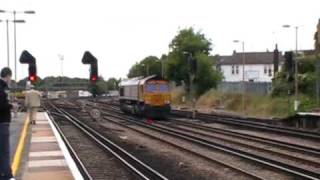 DRS 66401 + GBRf 66708 At Tonbridge + Horns!