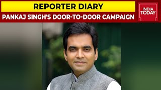BJP's Pankaj Singh Holds Door-to-Door Campaign In Noida | U.P Polls | Reporter Diary
