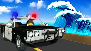 Tsunami Survival in a POLICE CAR?! (Stormworks)