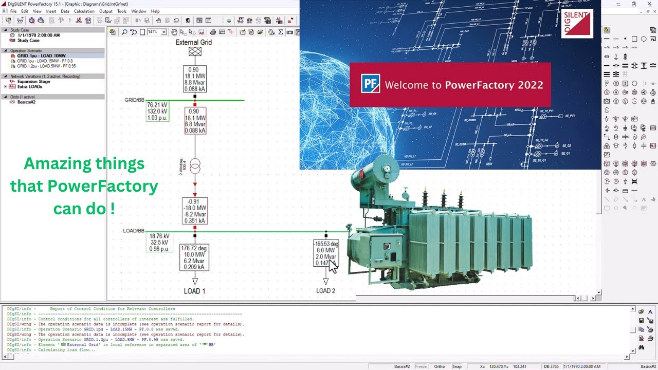 2 Load Flow Analysis With Digsilent Powerfactory Network Scenario