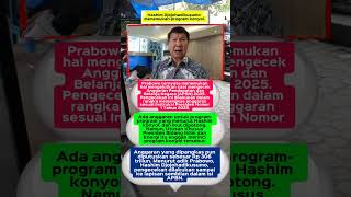 Hashim bongkar APBN menemukan Program konyol