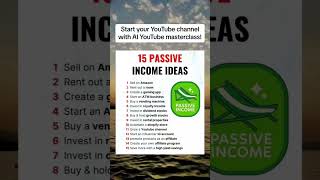 15 passive income ideas