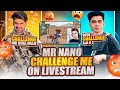 Mr nano challenge me on live stream 😈 for 1v1 TDM | PUBG mobile | rock Op