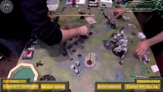 Warmachine \u0026 Hordes Mark 3 Battle Report - Attack-X 2016 - Masters Round 1