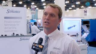 Stäubli Connectors talks to EXPO TV at Space Tech Expo USA 2019