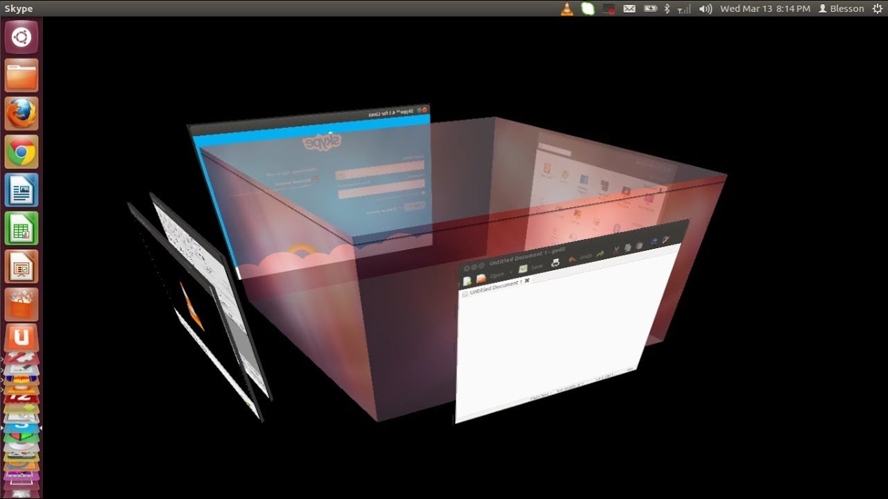 Ubuntu 12 04 How To Set Up Transparent Rotating Desktop Cube And 3d