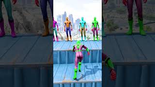 GTA 5 Epic Water Ragdolls | Spider-Man Jumps / Fails ep.709 #shorts
