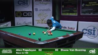 2016 US Open Straight Pool Championship: Shane Van Boening vs Alex Pagulayan