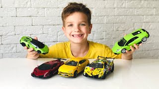 Mark and stories for kids about new Lamborghini cars