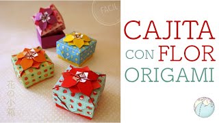 ORIGAMI -　Cajita con flor (Kobayashi Kazuo)