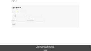 Sitecore Forms - Simple sign up form example