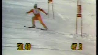 Alpine Skiing - 1978 - World Cup Championships - Mens Giant Slalom - 2nd Run - SUI Peter Luescher