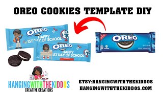 Oreo Wrapper Template: Canva Templates