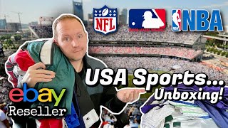 USA Sports Jerseys NBA NFL MLB NHL | Blind Haul Unboxing | eBay UK Reseller 2021