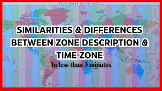 For Deck Officers Similarities Differences Between Zone Description Time Zone