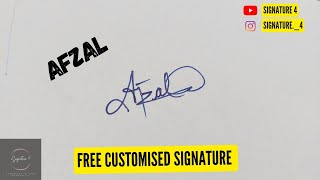 Afzal | Signature | Style | Name | #shorts