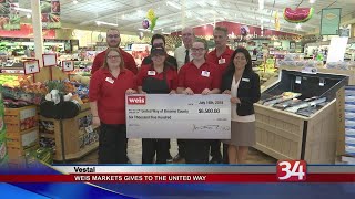 Weis Markets donates $6,500 to United Way