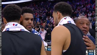 Ben Simmons Share a MOMENT with Former 76ers Teammates after the game
