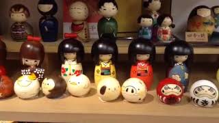 可愛いすぎる「こけし」たち@京都・祇園のお土産屋さん  super cute Kokeshi dolls@suvenior shop in Gion, Kyoto