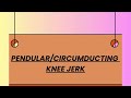 PENDULAR/CIRCUMDUCTING KNEE JERK