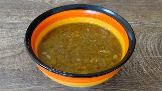 Lentil soup - warm and filling!