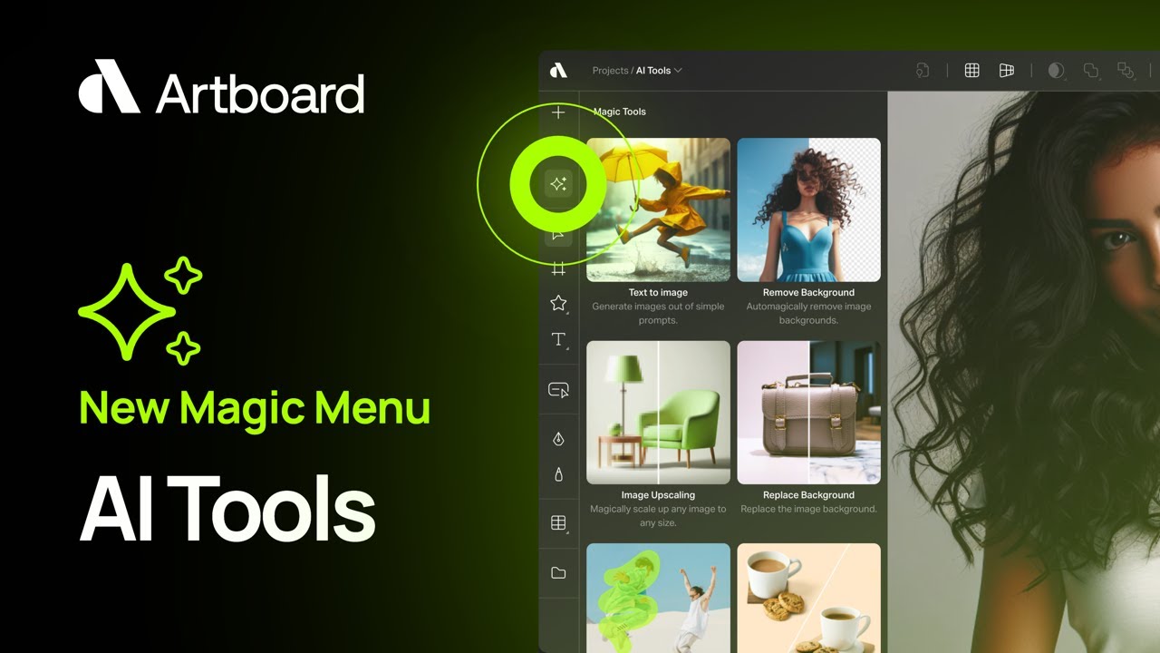New Magic Tools Menu Meet Ai Features Of Artboard Studio Ai Aiart