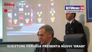 Questore Perugia presenta nuovi gradi  Per Finocchiaro segnale simbolico ma importante