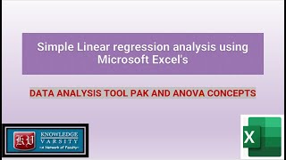 Multiple Linear Regression Analysis Using Microsoft Excel S Data
