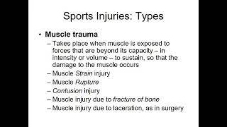 Sports Injuries:Types // Sports Physiotherapy/Medicine// Physical Education BPEd/ MPEd.. in Hindi..