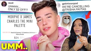 James Charles STILL working with Morphe, Trisha Paytas "CANCELLED" by Tana's friends...