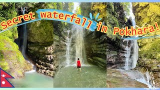 EPIC HIKE to a SECRET WATERFALL in Pokhara! Jaljale Falls | Nepal vlog