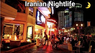 Iranian nightlife 🌛 Night walk in Motel Qu | Mazandaran ایران _ متل قو