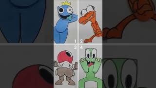 2 Phut Hon - Paper Animation Dance | Rainbow Friends Meme | Who Is The Best!? #shorts #roblox