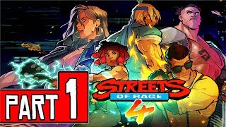 STREETS OF RAGE 4 Walkthrough Part 1 (PS4 Pro) FULL GAME No Commentary @ 1440p (60ᶠᵖˢ) ✔