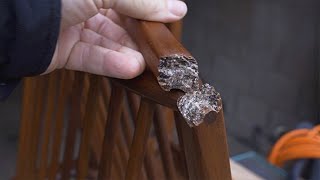 Repairing A Broken Table Leg | Mid Century Modern Furniture Repair | Restoration