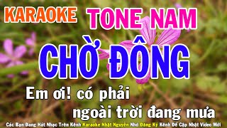 Chờ Đông Karaoke Tone Nam Nhạc Sống - Phối Mới Dễ Hát - Nhật Nguyễn