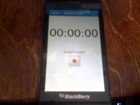 How to make a voice note in blackberry 10 How to make a voice note in blackberry 10