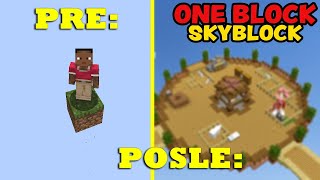 PREZIVLJAVAM NA JEDNOM BLOKU SA VESELOM DRUZINOM! - MINECRAFT ONE BLOCK - SKYBLOCK (EPIZODA 1)