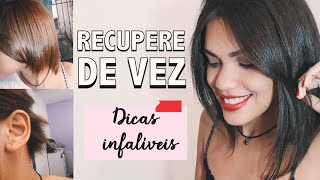 COMO RECUPEREI MEU CABELO DO CORTE QUÍMICO | DICAS MILAGROSAS ✨